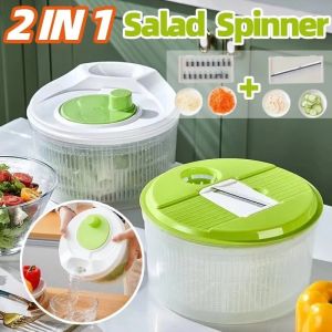 Multi Functional Vegetable Dehydrator Kitchen Vegetable Preparation Potato Slicer Household Fruit Salad Shaker Kitchen Tools