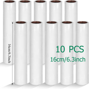 10 PCS Large Lint Roller Refill Only 16/19/24cminch Wide Lint Rollers for Pet Hair Extra Sticky 60Sheets per Roll Sticky Roller