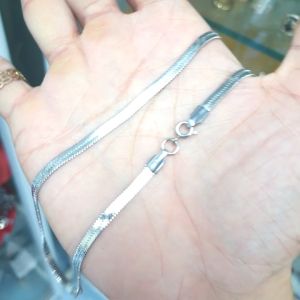 Không xi mạ- Không Phai Màu Dây Chuyền Kiểu Dập Máy 3MM Khít Rắn Cao Cấp Khóa Tròn-Vòng cổ Dùng vĩnh viễn không đen