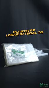 Plastik PP Lebar 10 Tebal 03 10x15 10x20 10x25 10x30 Kantong Plastik Bening Transparan