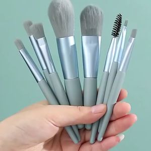 Kuas Makeup 5/8/13 Pcs - Brush Make Up 8 IN 1 Mini Free Pouch 1 Set lengkap