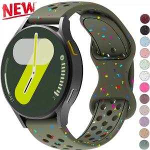GEEKTHINK | 18mm 20mm 22mm Silicone Strap for Samsung Galaxy Watch 7 6 5 4 5Pro 6Classic Bracelet for Huawei Watch GT6 5 4Pro 3 46mm Band