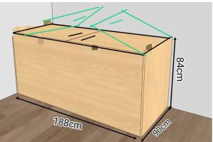Storage bed frame customize for helper room singapore /utility/store room/bomb shelter