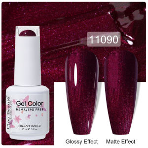 Clou Beaute 15ml Gel Nail Polish Semi-permanent Hybrid Black Red Color Gel Polish Nail Art UV Nail Enamels Varnish Nail Supplies