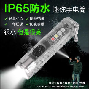 Mini LED Flashlight Ultra Bright Long Range Portable Waterproof Rechargeable Outdoor Keychain Light USB Charging Camping Travel Gear