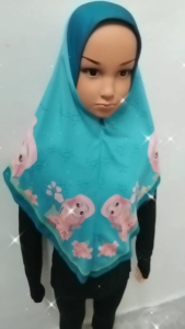 MBS Tudung Sarung Budak Kartun Sarima Ana Solehah Warna Lingkaran (Umur 3 - 9)
