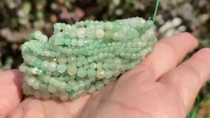 Natural Gem Stone Green Aventurine Faceted Round Beads For Jewelry Making DIY Bracelet Necklace 2MM 3MM 4MM