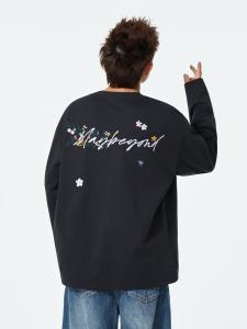 American Streetwear Short Sleeve Embroidered Summer Casual T-shirt