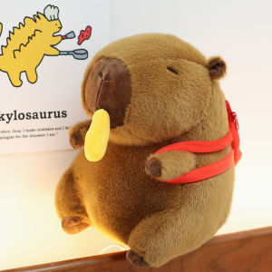 Cartoon Capybara Doll Plush Toy Girls Backpack Creative Ugly Cute Doll Pillow Potato Chip Fill Stuffed Animal Toy for Adults