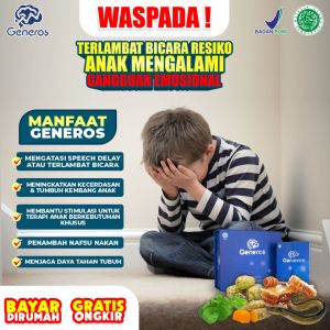 Generos G-Nero Multivitamin Nutrisi Otak Anak Dewasa Hiperaktif Penambah Kecerdasan & Daya Ingat Solusi Atasi Speech Delay Telat Bicara Autis Spech Delay