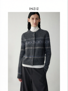 INSIS FEMME | Australian Merino Wool Retro Fair Isle Knitted Cardigan