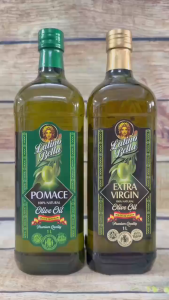 Dầu OLiu Nhập Khẩu Tây Ban Nha Latino Bella – Extra Virgin & Pomace Olive Oil 1 Lít