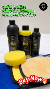 【CP CAR Detailer】Wash + Coating + Interior Care - Nano Car Shampoo + Quick Coating + Interior Care Set