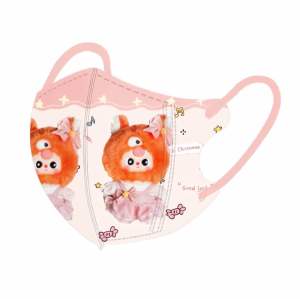 "Túi 10 cái" Baby Three Khẩu trang BB3 cho Mẹ từ dưới 70kg mang phù hợp Khẩu trang in hình dễ thương dành cho người lớn