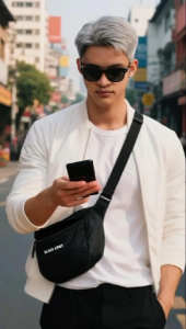 tas selempang pria distro slingbag cowok kekinian casual trendy