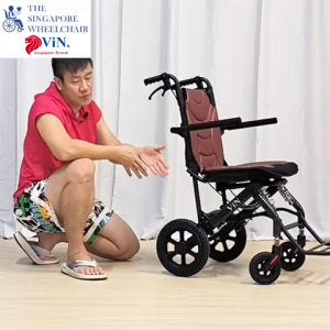ViN-A16 Travel Pushchair with Pull Luggage Handle 4 Suspension Easy Removable Seat Cover Wheelchair