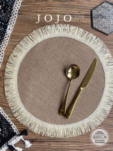 Christmas Style Jute Coaster