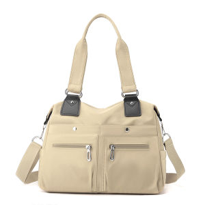 Large Capacity Womens Fashionable Nylon Crossbody Bag Casual Travel Shoulder Bag Multi-Functional Versatile Handbag