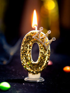 Creative Birthday Number Candle Crown Party Dessert Decoration Adult Childrens Cake Decor Smokeless Shape Candle