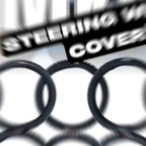 GECA UNIVERSAL STEERING WHEEL COVER BLACK LEATHER+CARBON BLACK (MEDIUM)