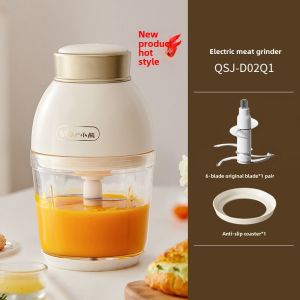 Electric Bear Mini Food Processor Home Use Small Slicer Mixer Multifunctional Meat Grinder Vegetable Filling Maker Glass Material