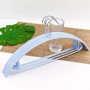 No-Trace Anti-Slip Clothes Hanger for Home Use Nordic Style Macaron Color Adult Size 42cm Wardrobe/Closet Clothes Drying Hanger
