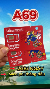 Sim 4G 5G Mobifone Local A69 Data Lớn Tốc Độ Cao 60GB/Tháng Free Trọn Gói 30 Ngày Truy Cập BE Vô Hạn Giá Chỉ 69K/Tháng | FREESHIP - CHƯA KÍCH HOẠT