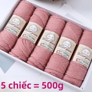 500g Túi Lớn Sợi Len Alpaca Dày Dặn Dùng Để Đan Tay Cho Thời Trang Thu Đông Áo Khoác Áo Len Khăn Quàng Cổ Mũ Áo Gió Khăn Choàng Áo Gile Thủ Công Mỹ Nghệ