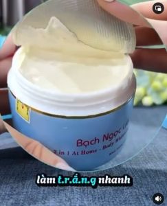 Chính hãng - Kem Dưỡng Trắng Da Body Bạch Ngọc Liên Màu Xanh 90GR
