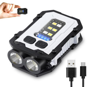 Đèn Pin Mini Chống Nước 8 Chế Độ Sạc USB C Tích Hợp Nam Châm LED 800LM & COB Kẹp Tiện Dụng Dùng Cho Trường Hợp Khẩn Cấp