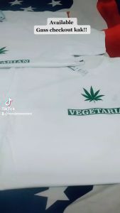 KAOS BAJU LGN VEGETARIAN INDONESIA BAHAN ADEM CASUAL KEREN