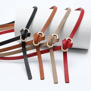 Thắt Lưng Nữ Bằng Da PU Khóa Cài Nhỏ Kiểu Dáng Đơn Giản Trang Trí Phụ Kiện Áo Sơ Mi Thiết Kế Thời Trang Dây Lưng Nhỏ
