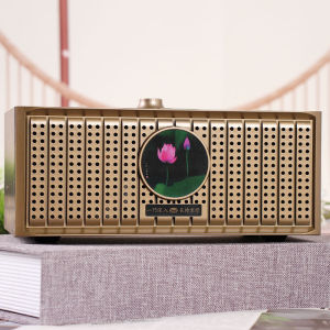 Nature Sound Healing Box White Noise Rain Sound Ocean Wave Music Box Wooden Bluetooth Speaker Relaxation Gong Player