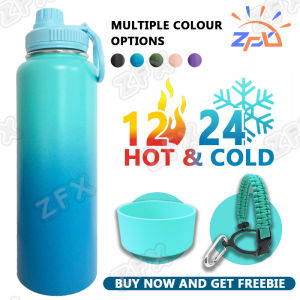 40oz Tumbler Vacuum Insulated Cup Stainless Steel Water Bottle Space Pot Outdoor Sports Flask Kettle with Silicone Boot Hot and Cold