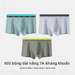 MiiOW | Quần lót nam cotton nguyên chất MiiOW 2025 mùa thu kháng khuẩn thoáng khí quần đùi cạp vừa màu trơn quần lót nam