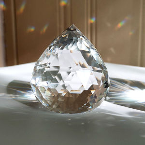 Bàn Trang Trí Cầu Đá Pha Lê 10cm Hình Cầu Mặt Cắt Ngang Tạo Hình Cầu Vồng Trang Trí Phòng Khách Tủ Rượu Bàn Làm Việc Phòng Đọc