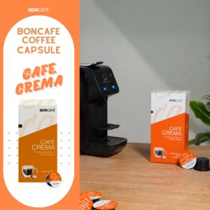 Cafe Crema Boncafe (3 กล่อง)" กาแฟแคปซูล บอนกาแฟ คาฟิลิก สีดำ