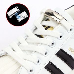 1 Pair Elastic Shoe Laces Magnetic Locking No Tie Shoelaces Flat Used For All Shoes Sneakers Child Adult Lazy Shoelace