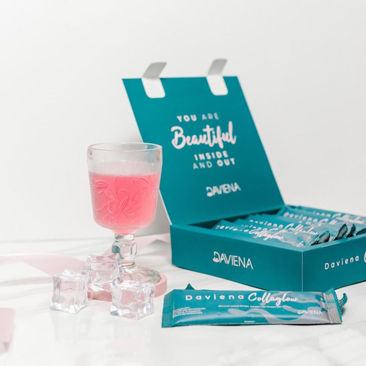 Collaglow / Collagen Drink Daviena Skincare Minuman Pemutih dan Suplemen Kecantikan