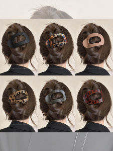 NING ZHOU | Stylish Rear Hair Clip Flat Bun Clamp Head Accessory