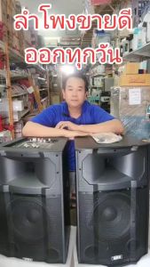 ลำโพงกลางแจ้ง แบบตั้งพื้น ขายเป็นคู่ ซ้าย-ขวา ขนาด 12 นิ้ว 100W SKG รุ่น AV-8113 PA -1 #ร้านมาร์ยอง