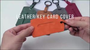 For Tesla Model 3 Model Y 2023 2022 New PU Leather Key Card Car Card Key Protector Case Cover Full Cover Holder Car Accessories