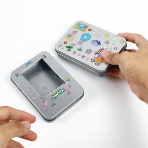 SAMOYED TNPX-A-1158523 Tempat / Kotak Kaleng / Besi / Penyimpanan Kecil Serba Guna / Tin / Tinplate Case / Storage Box 11.5 x 8.5 x 2.3 / 115 x 85 x 23 cm (Kartu / Aksesoris / Pernak-Pernik / Perhiasan / Perlengkapan / Peralatan Seni)