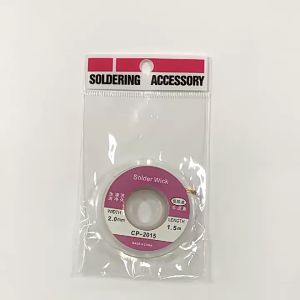 Solder Wick / Goot Wick (2.0mm 1.5m) Pita solder perbaikan komponen elektronik ponsel harta las kawat las CP-2015 cocok untuk menghilangkan timah/de-solder dan menghilangkan timah