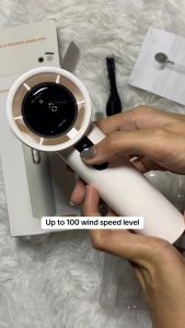 17 MILE 8000MAH handheld mini fan with 100 wind speed rechargeable ultra quiet and portable for strong wind