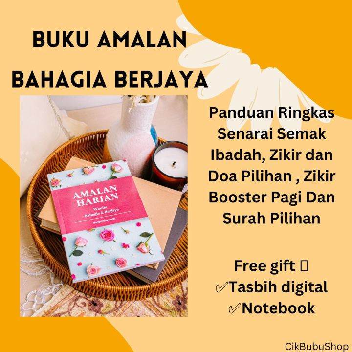 CIKBUBUSHOP Buku Amalan Harian Wanita Bahagia & Berjaya + Free Gift 🎁 ...