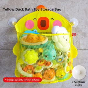Water-draining Ventilated Suction Cup Bath Toy Organizer