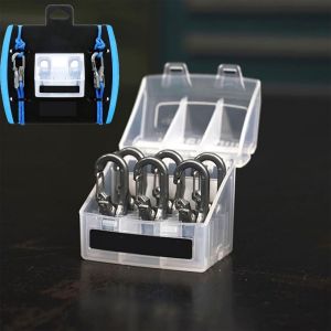 Lock Buckle Rope with Roller Tensioner 6 Hooks Heavy-duty Paracord Adjuster Quick Adjust Cable Puller for Camping Outdoor Use