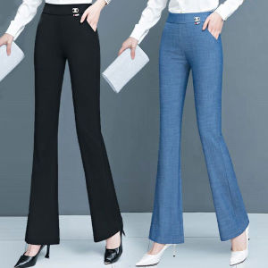 LUCKIN STORE Jeans for Women Womens Jeans Pants Spring/Summer 2025 High Waist Straight Pants Thin Denim Pants for Women Elasticated waist Trousers Plus Size