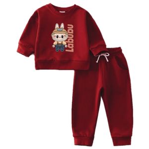 Baju Anak Perempuan Setelan Jogger Balita Laki Laki Terbaru Gambar Labubu Cute